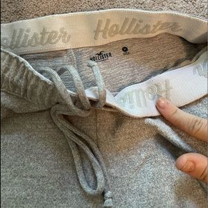 Grey Hollister sweatpants medium